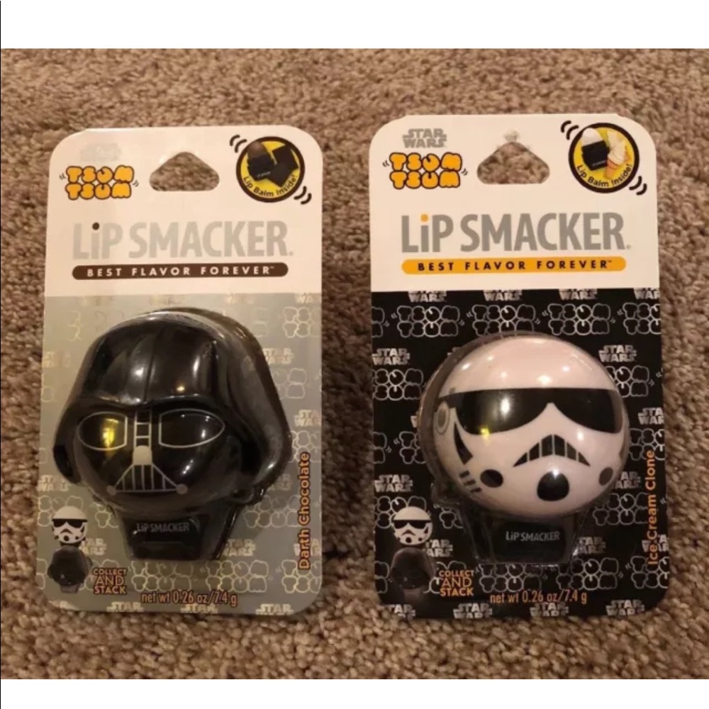 Lip Smacker Tsum Tsum Star Wars Darth Vader Storm Trooper Balm Chocolate IceCrea